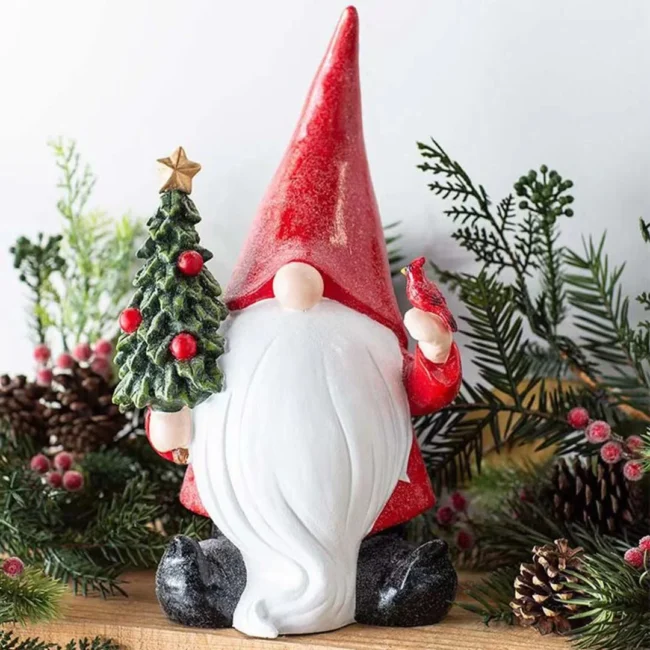 Santa Claus Decorative Statue Desktop Ornaments Crafts