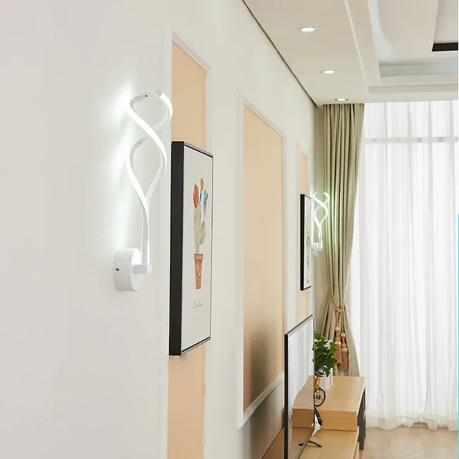 Simple And Creative Led Wall Lamp Musical Note Background Zhongshan Lamps One