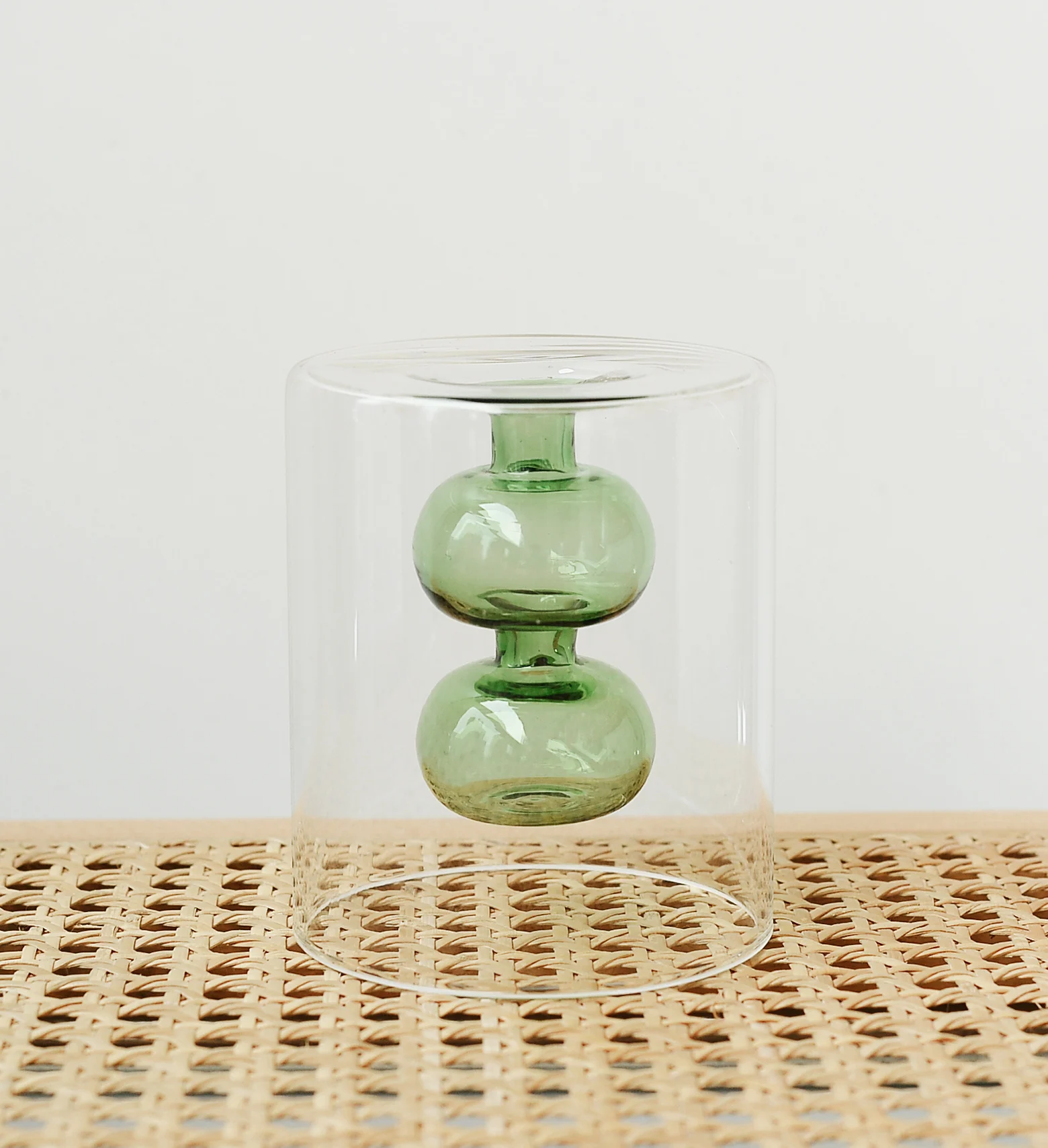 Retro Stained Glass Vase Gourd Hydroponic Flower Plant - Image 6
