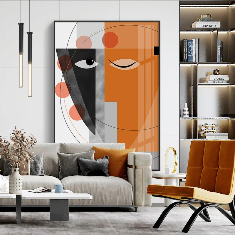 Abstract Geometric Line Character Decorative Painting Painting Core Inkjet - Image 6