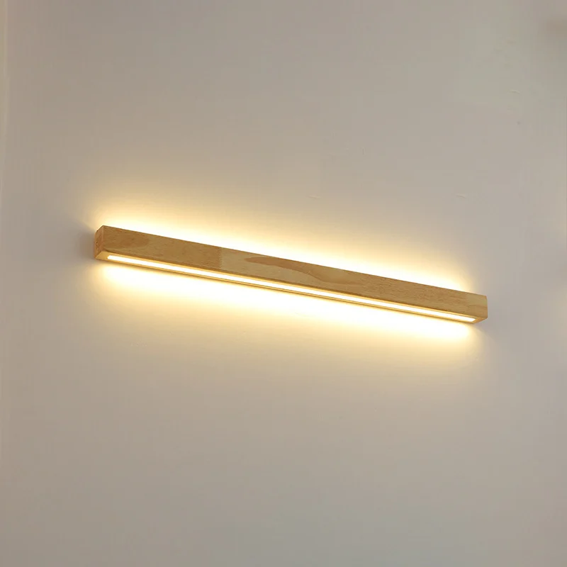 Bedroom Bedside Background Wall Strip Hotel Lobby Mirror Front Lamp