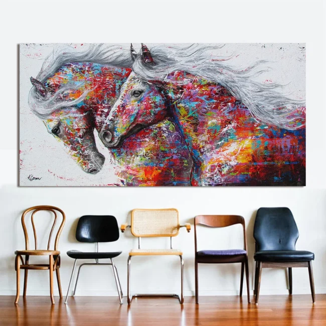 painting, , Pentium horse, oil drawing.