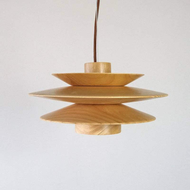 Nordic Mid-ancient Log Style Tea Room Dining-room Lamp Chandelier - Image 6