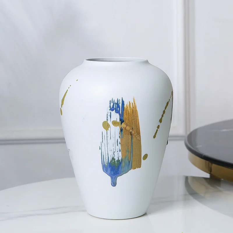 Frosted ceramic vase - Image 5