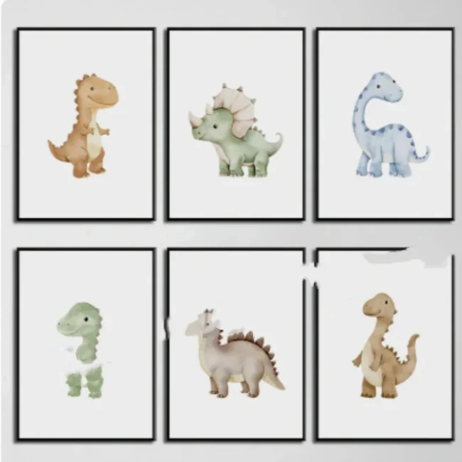 Room Decorative Kindergarten Wall Oil Paintings Printed Artworks