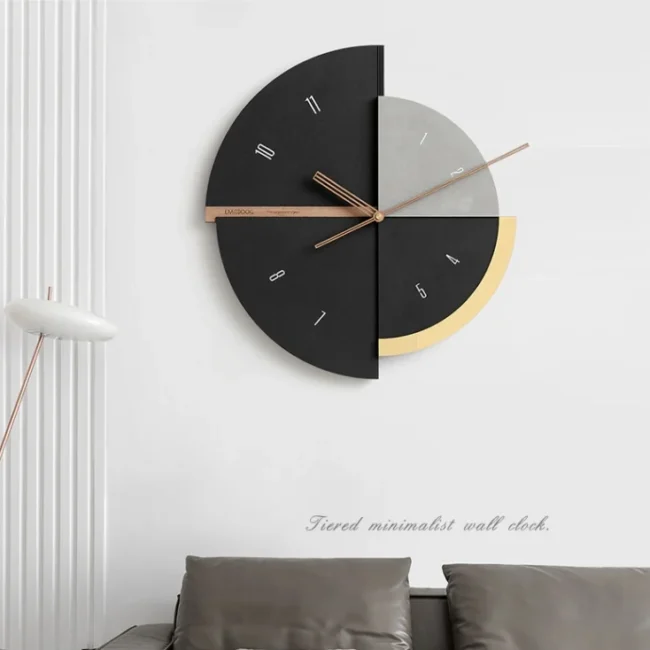 Nordic Light Luxury Time Clock Wall Living Room Household Creative Paintings