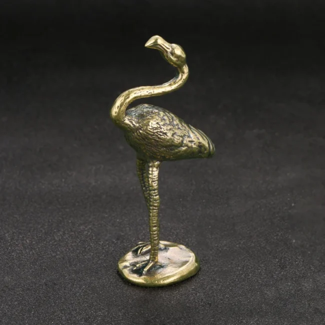 New Brass Flamingo Ornament Decorative Crafts