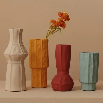 Nordic Simple Morandi Art Vase Living Room Dining Office Home Vases Flower