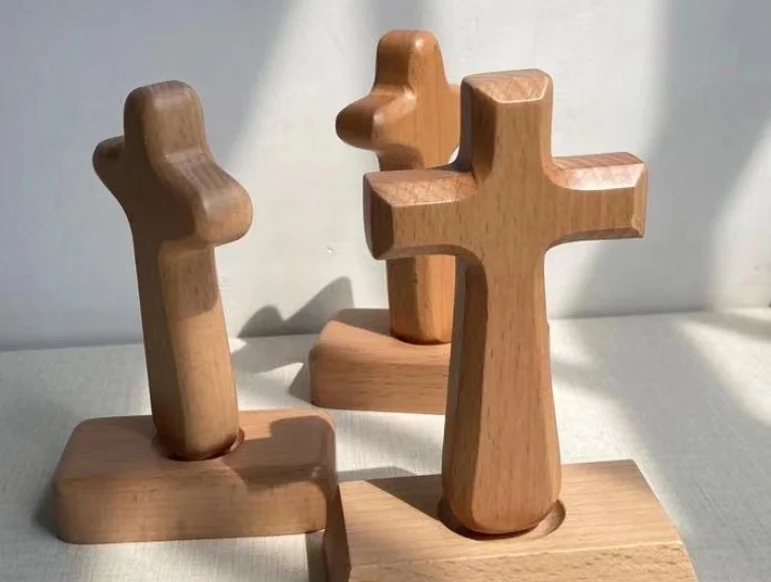 Cross Wooden Ornaments Decorative Arts And Crafts - Image 4