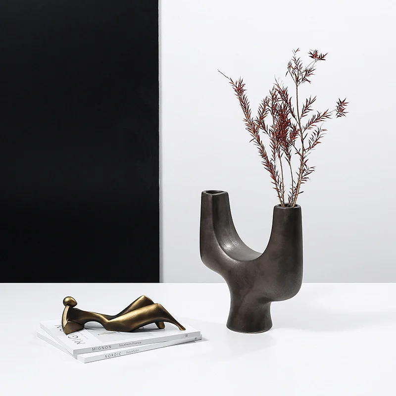 Abstract Ceramic Flowerpot Home Decorative Crafts Furnishings - Image 6