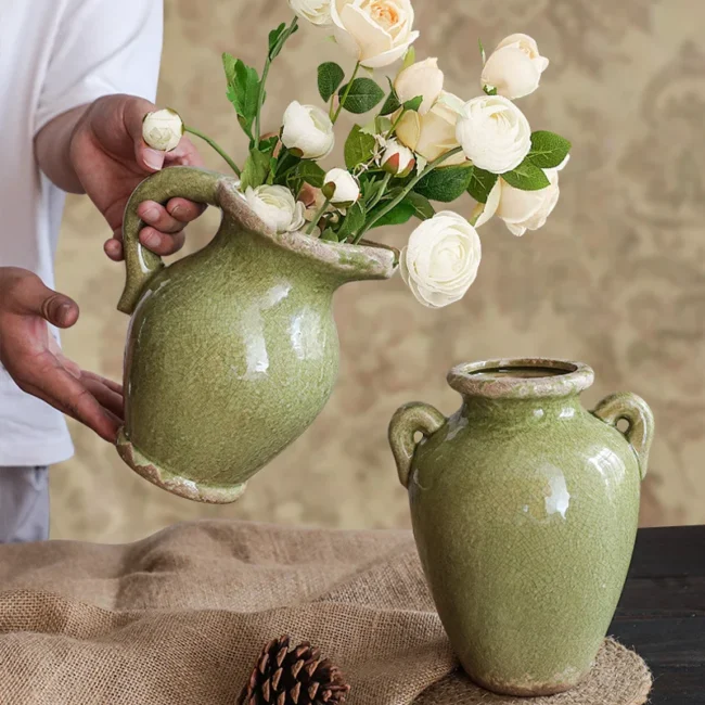 Retro Vase Craft Ornament Decorative Piece Creative Design Vase