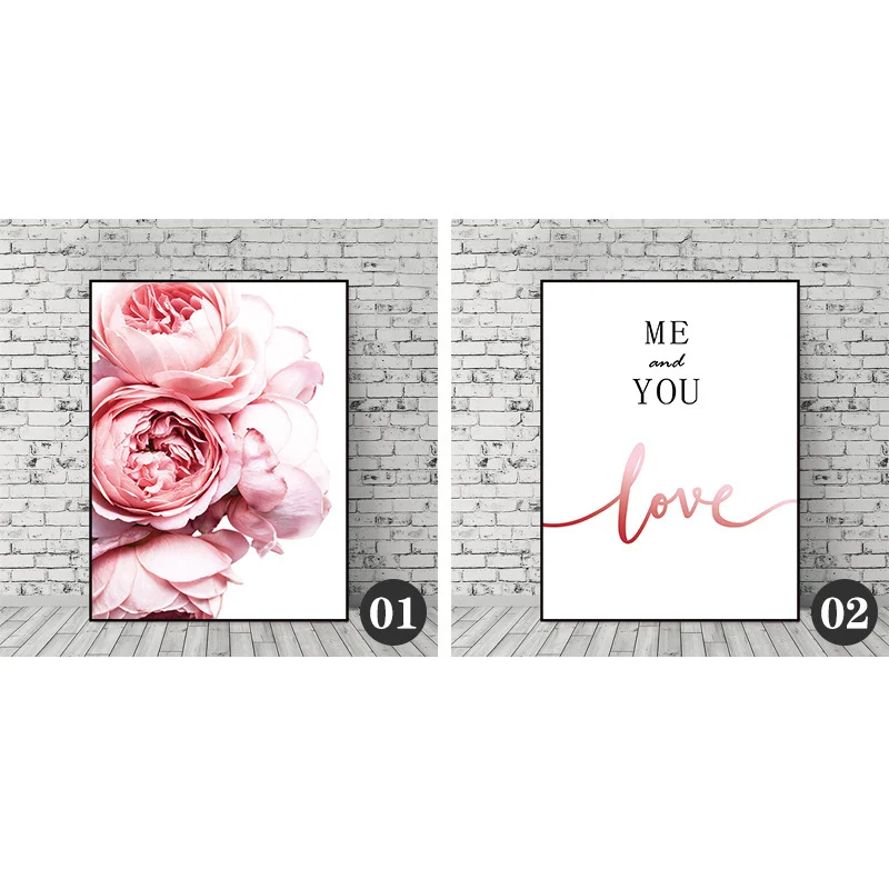 Modern Floral Posters And Hanging Paintings Decorative Painting - Image 4