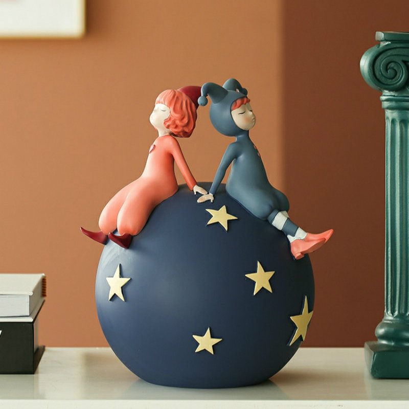 Creative Resin Elf Girl Sculpture Ornaments - Image 6
