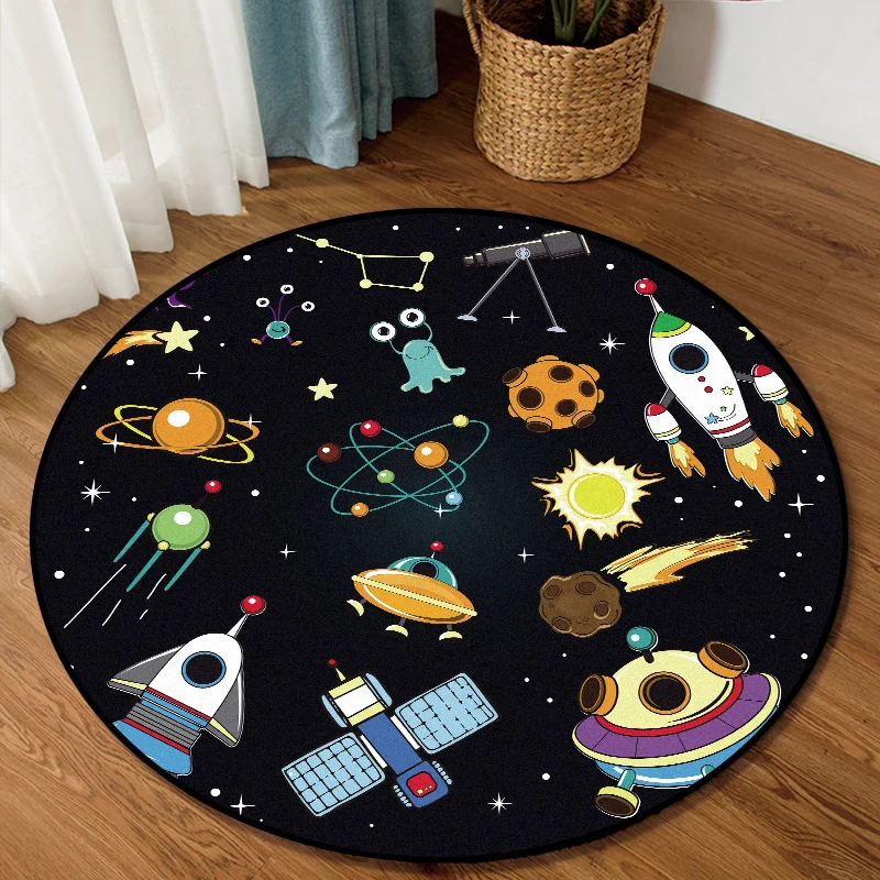 Cartoon space planet carpet - Image 2