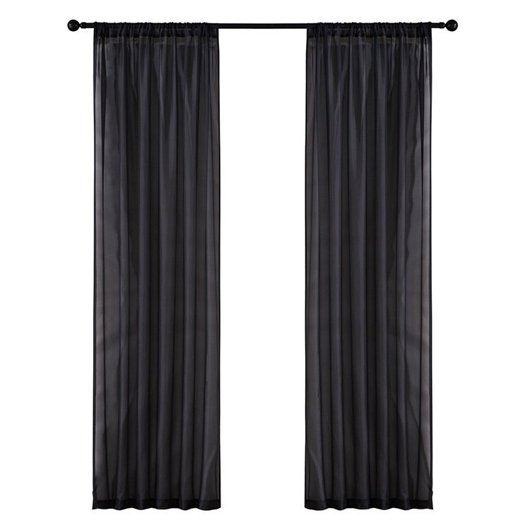 Modern And Simple Pure Color Cotton And Linen Window Screen - Image 4