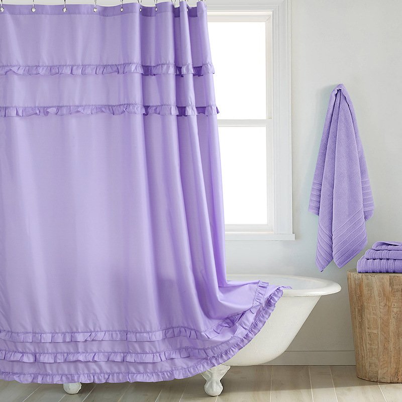 Fashion And Environment-friendly Polyester Fabrics Thickened Shower Curtain - Image 10