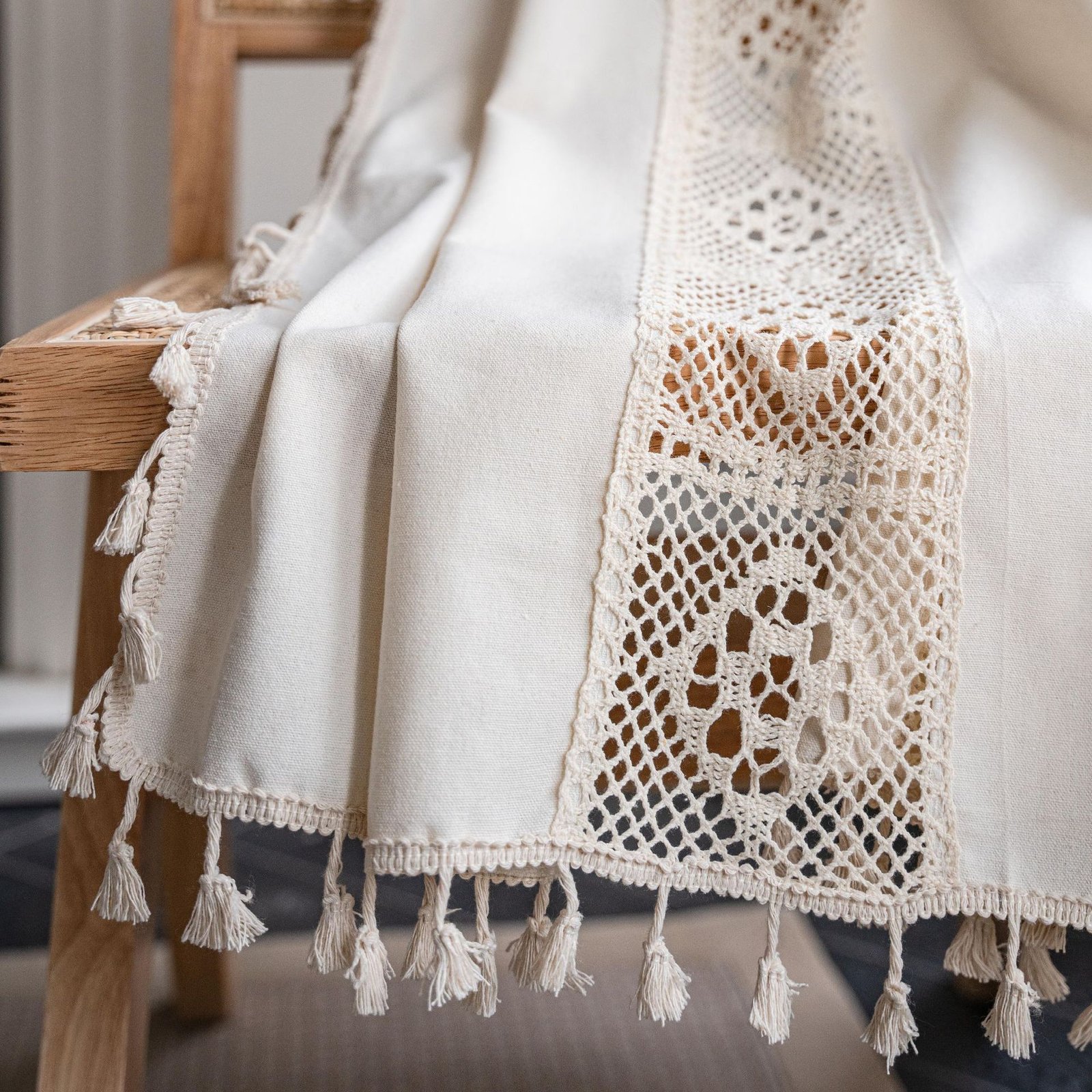 Curtain American Crochet Mesh Finished Product - Image 10