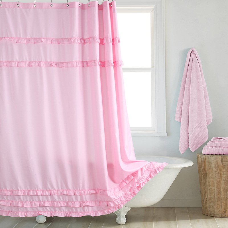 Fashion And Environment-friendly Polyester Fabrics Thickened Shower Curtain - Image 9