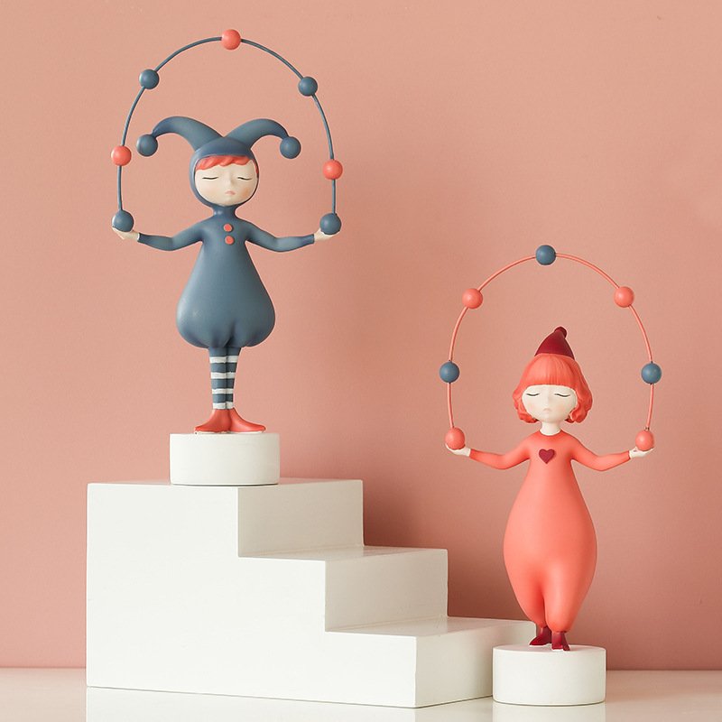 Creative Resin Elf Girl Sculpture Ornaments - Image 2
