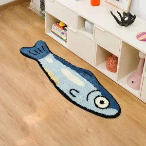 Household Large Koi Shaped Cashmere Carpet
