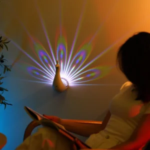 Peacocks Wall Lamp Colorful Ambient Lighting Modern Creative Atmosphere 3D Body