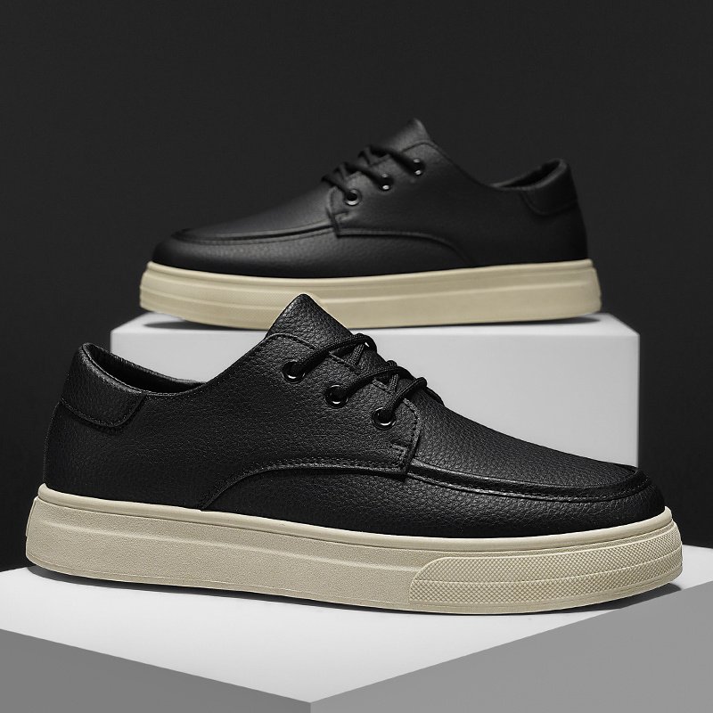 Men’s Trendy Brand Loafers, Breathable Skate Shoes, Four-Season Casual Lea - Image 2
