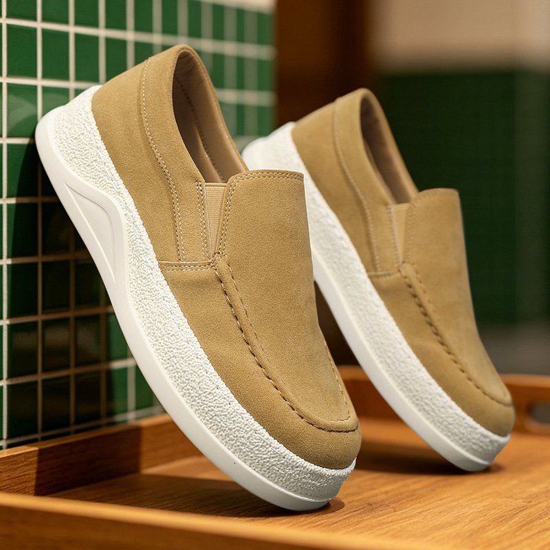 Men’s Slip-on Casual Shoes, Four Seasons New Style, Breathable Low-top Laz - Image 2